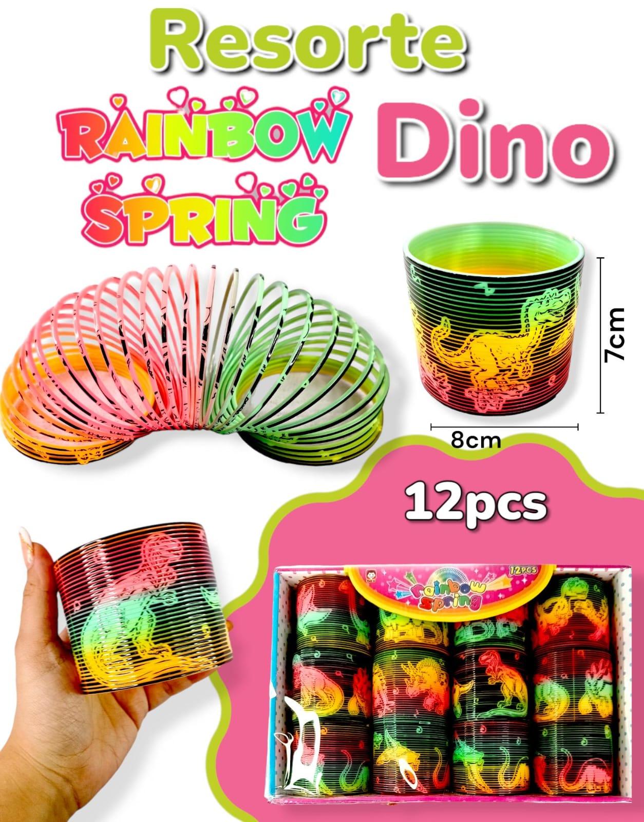 Resorte Rainbow Spring DINO 7cm